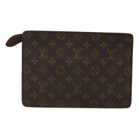 LOUIS VUITTON Monogram Pochette Homme Clutch Bag M51795 LV Auth 124453 - Picture 2 of 16
